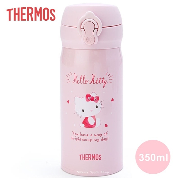 日本限定 THERMOS 膳魔師 三麗鷗 HELLO KITTY 愛心版 不銹鋼 輕量 保溫杯 / 保冷杯 350ml