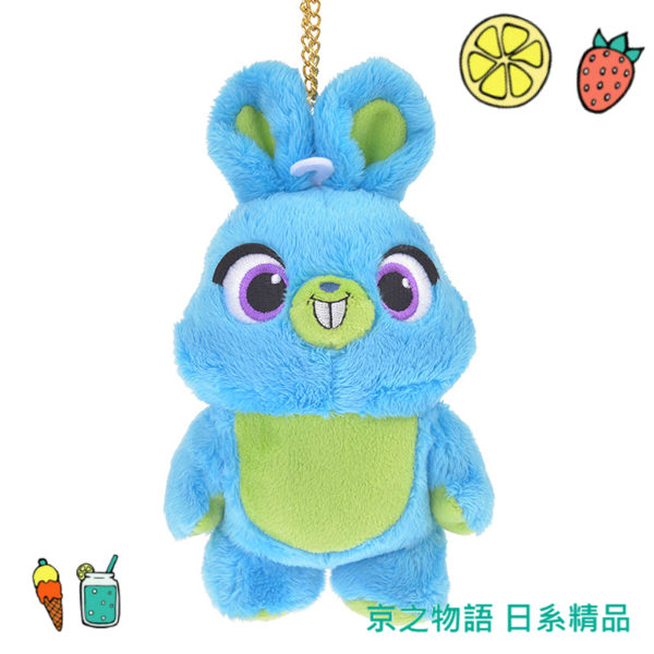 【京之物語】日本迪士尼商店正版玩具總動員4周邊兔崽子隨身吊飾 附迴紋針-預購