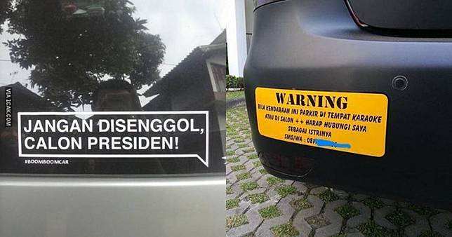 11 Stiker Lucu Di Mobil Pribadi Ini Bikin Tepuk Jidat