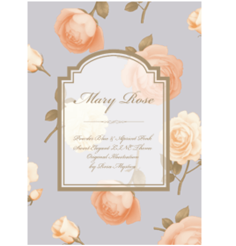 Mary Rose / Powder Blue & Apricot Pink