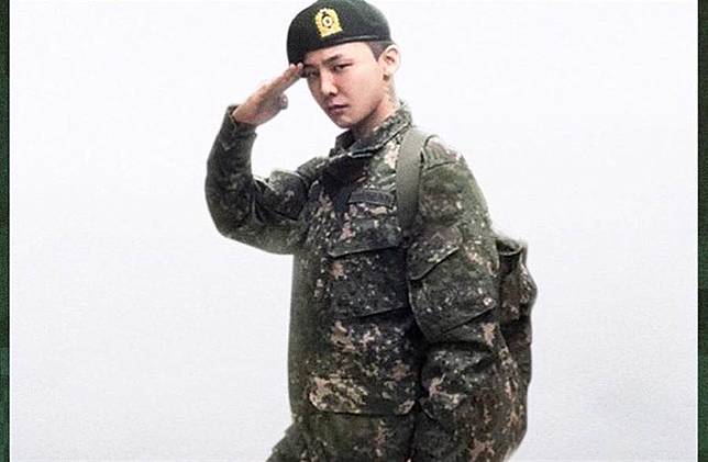 GD即將在本週六退伍。