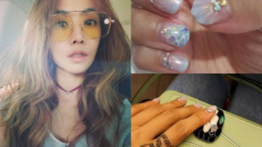 Jolin IG狂曬光療美甲照～意外掀起一波海洋風造型熱潮！！