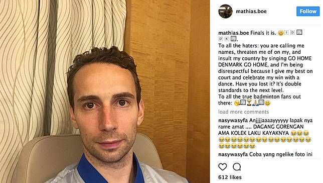 Ini Curahan Pembelaan Mathias Boe Dianggap Lecehkan Penonton Indonesia