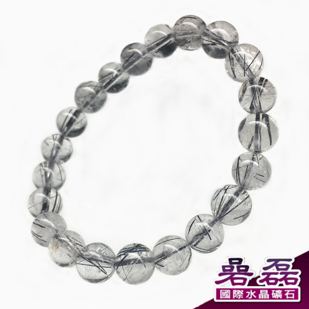 《碞磊國際》黑髮晶 透料微霧 氣勢提升 手珠(隨機出貨)【編號】BAWB0021