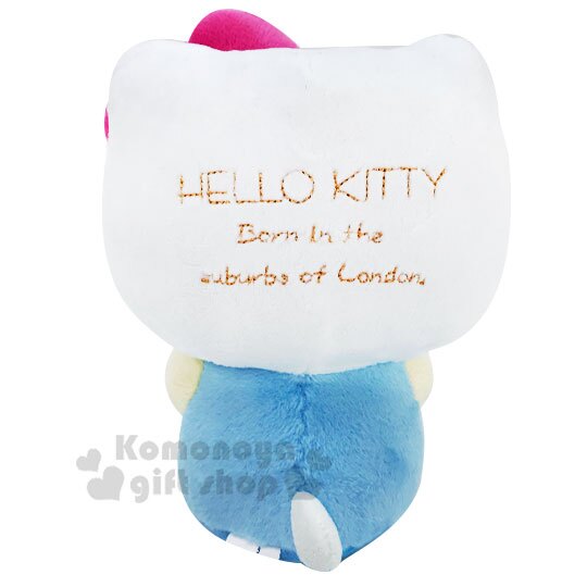 〔小禮堂〕Hello Kitty 絨毛玩偶娃娃《XS.粉藍.食物裝飾牌》擺飾.玩具