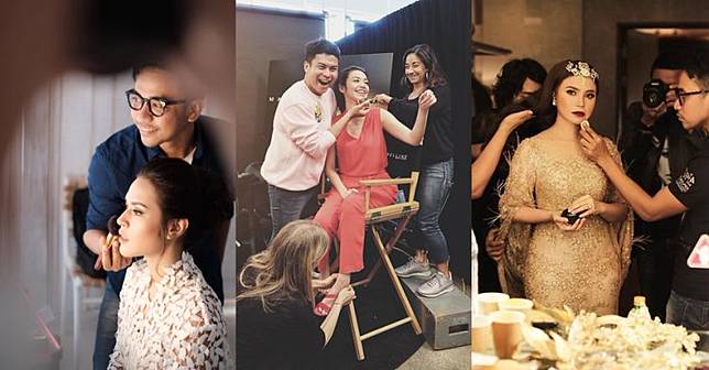 Mengintip 13 penampilan artis cantik Indonesia ketika di ruang makeup