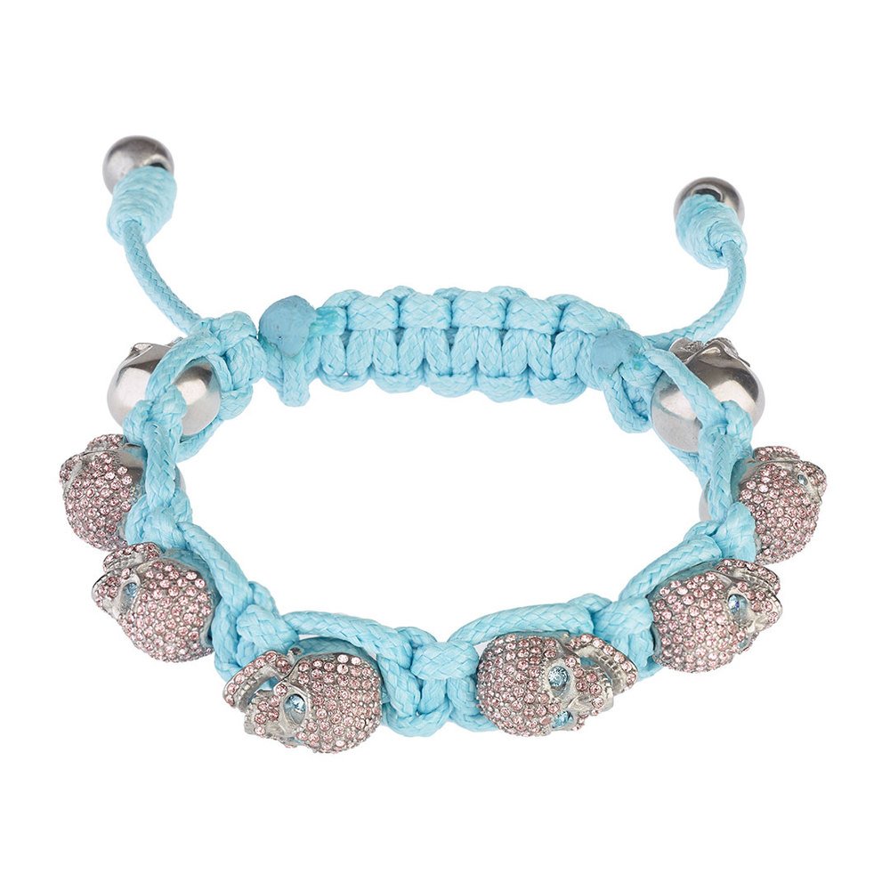 狂放不羈的骷髏造型設計 ，鑲嵌施華洛世奇水鑽。創造屬於你自己的獨特個性風格。總代理公司貨。大頭貼為示意圖，實品為六顆骷髏水鑽。