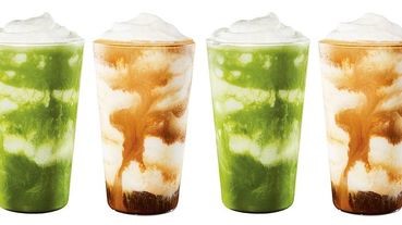 從日本《星巴克》紅回台灣的2款星冰樂「雙濃粹義式咖啡星冰樂」和「醇濃抹茶奶霜星冰樂」8/14台灣也能喝的到！