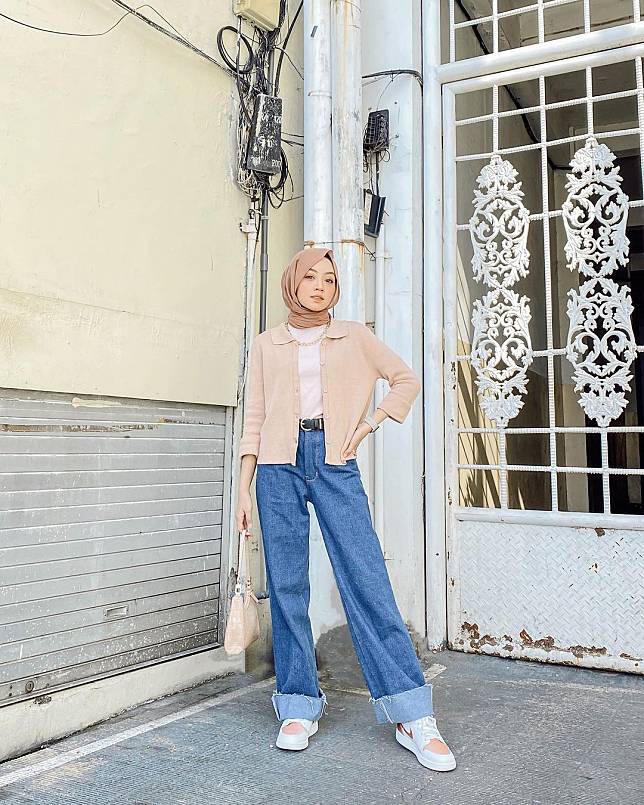 outfit vaksin hijab