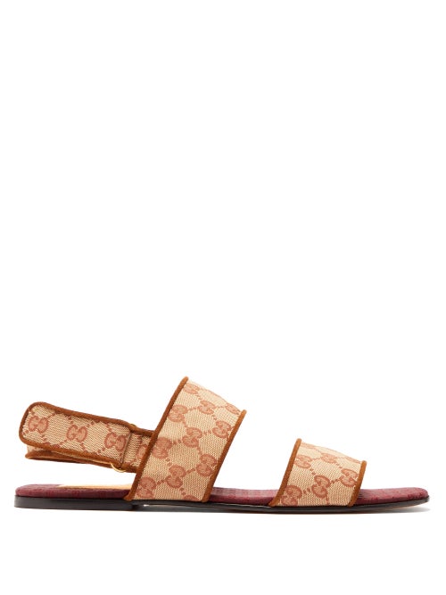 Gucci - Gucci's beige and brick red Senior sandals evoke an emblematic mood for the warmer months. E