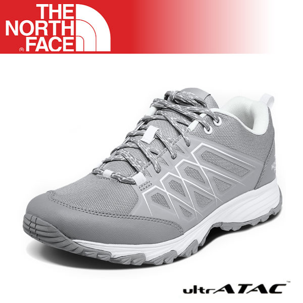 【The North Face 女 徒步鞋《灰/白》】3YUL/登山鞋/越野鞋/健行鞋/跑步/路跑/透氣耐磨輕量