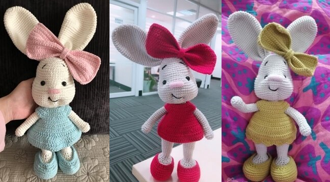 大耳朵兔子玩偶