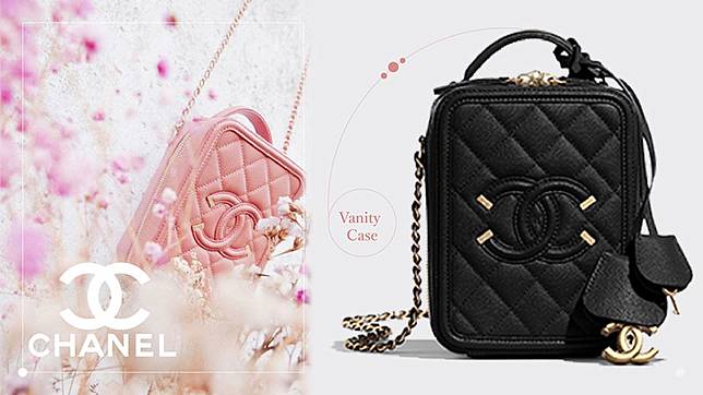 Chanel vertical outlet vanity case