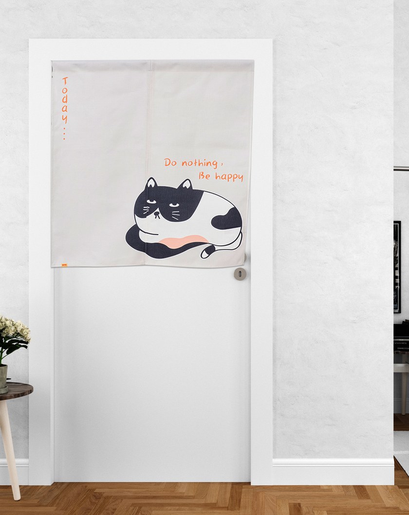 超級厭世貓門簾