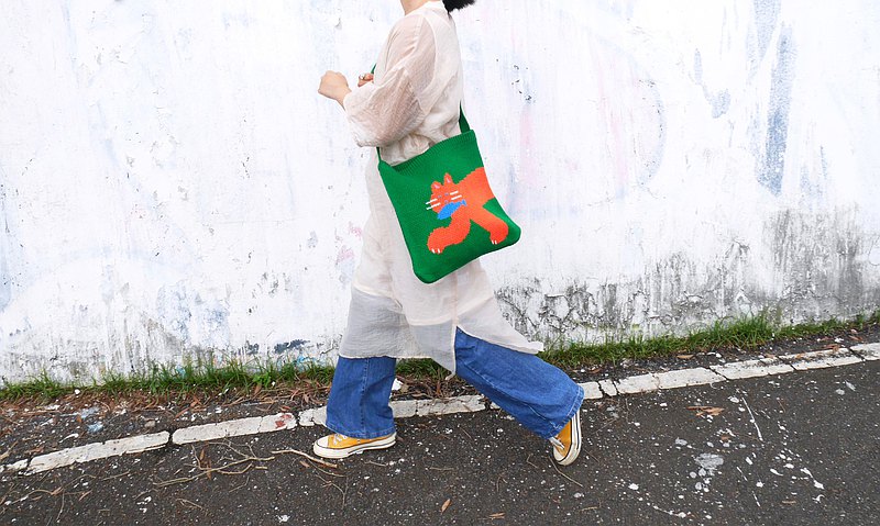 針織包 | 偷魚的貓