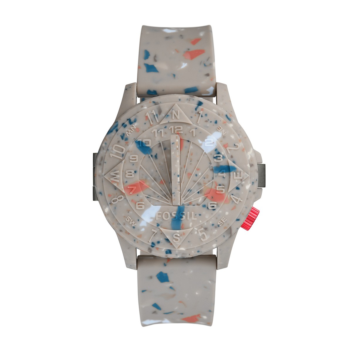 【希少】FOSSIL　日時計 日時計が化石（FOSSIL）に!? でもフタを開けたら機械式時計が