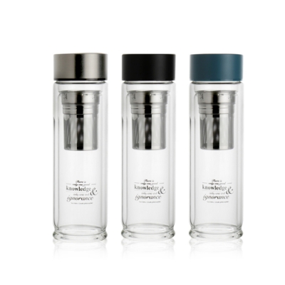 [買一送一]WOKY 沃廚 專利蘇格拉底雙層玻璃瓶480ml附不鏽鋼濾網