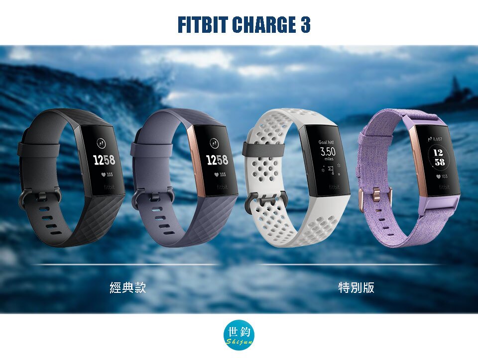 Fitbit Charge 3 運動健身手環 智慧手錶 無線心率監測 Charge3 全新公司貨