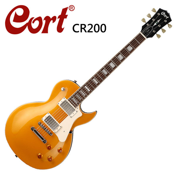 ★CORT★CR200-GT嚴選電吉他-金色 ◆韓國品牌CORT吉他大廠 ◆經典單邊缺角琴型