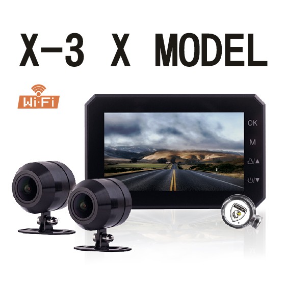 1080P雙鏡高畫質機車紀錄器F2.0大光圈設計SONY夜間強化鏡頭WIFI+APP支援下載功能可安裝在GOGORO車系156度超廣角鏡頭(6G+IR濾光)存儲空間最高支援128G記憶卡BSMI許可字