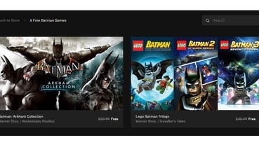 總值約2000元、6款遊戲免費下載！9/26日前領取《蝙蝠俠：阿卡漢》三部曲 x《樂高蝙蝠俠》三部曲