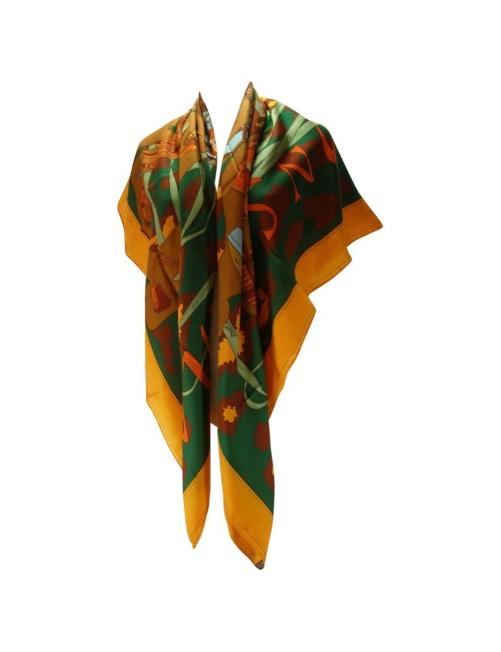 愛馬仕（Hermes）這件精美的愛馬仕（Hermes）包對任何收藏家來說，都具有愛馬仕（Hermes）所有標誌性手袋和配飾。 這些藝術品被證明是永恆的歷史收藏品。 這條圍巾由Bali Barret和R