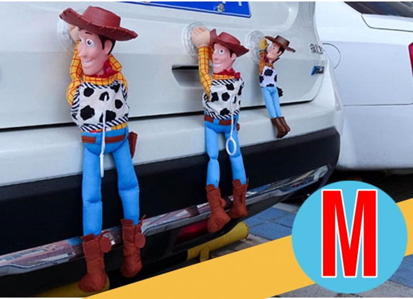 33cm M尺寸 胡迪 胡迪掛飾 汽車裝飾娃娃 裝飾貼 玩具總動員 搞笑胡迪 外部裝飾 公仔車頂 機車吊飾