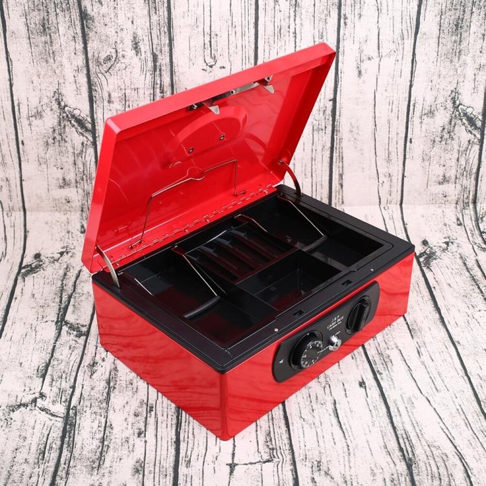 巨豐8868XXL超大金屬手提金庫密碼收銀箱收款箱錢箱保險保管 樂天雙12購物節