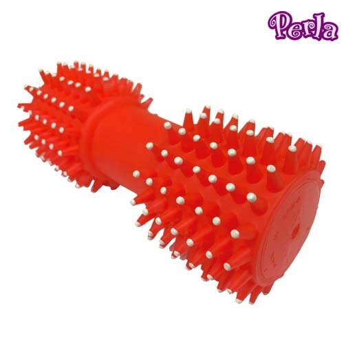 [ Perlapets普樂菓寵物精品館 ]紅色水玉大刺啞鈴(狗玩具)。人氣店家PERLA PETS的歡樂玩具城、啾啾玩具有最棒的商品。快到日本NO.1的Rakuten樂天市場的安全環境中盡情網路購物，