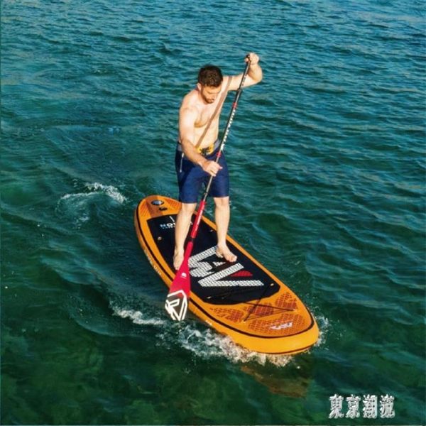 劃槳板充氣沖浪板sup漿板劃水板滑水輕風藍寶熔巖號專業海邊衝浪滑板趴板LXY2625【東京潮流】