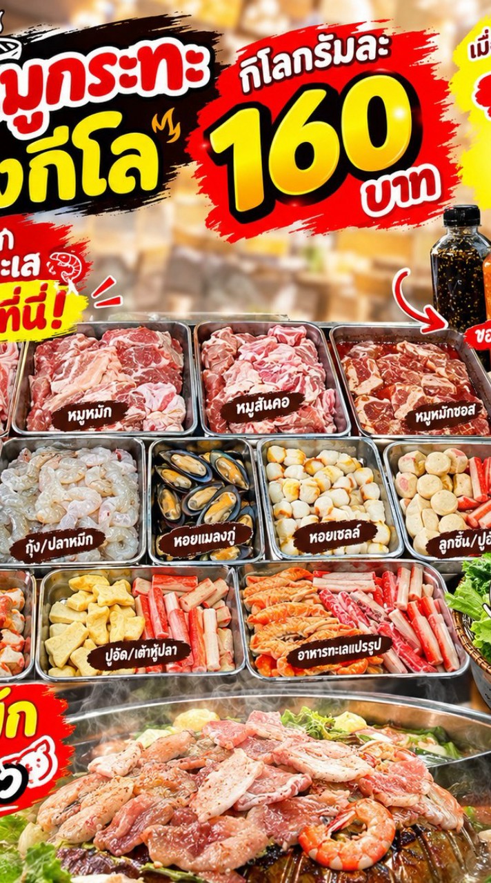 ร้านหมูกินผักคลองหก