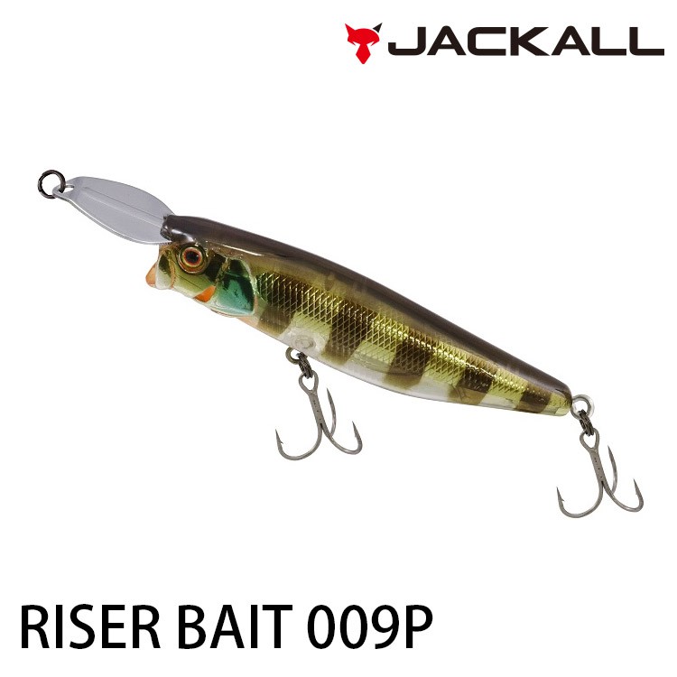 漁拓釣具 JACKALL RISER BAIT 009P 硬餌路亞 [水表攻略超強款!] 8.5公分 22克本賣場出貨時間預設10天 若是訂購商品倉庫皆有庫存，寄出時間基本上1-3天內 (遇上連假則另