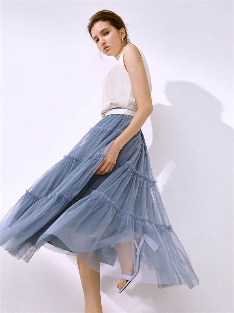 層疊網紗蛋糕裙
