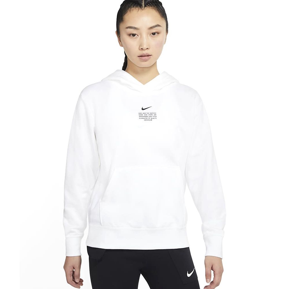 NIKE NSW SWSH PO HOODIE 女 連帽T恤 白