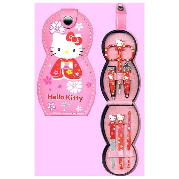 【震撼精品百貨】Hello Kitty_凱蒂貓~凱蒂貓 HELLO KITTY 修指組(粉/櫻花/和服)#96146