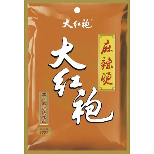 麻辣適中，口味溫和精選多種香料，醇厚香氣可用於火鍋底料或日常料理調味 麻辣燙-150g/包產地：中國大陸內容物名稱 :酥油(棕櫚油),豆瓣醬(辣椒,蠶豆,食用鹽,小麥粉,水),食用鹽,味精,辣椒,白砂