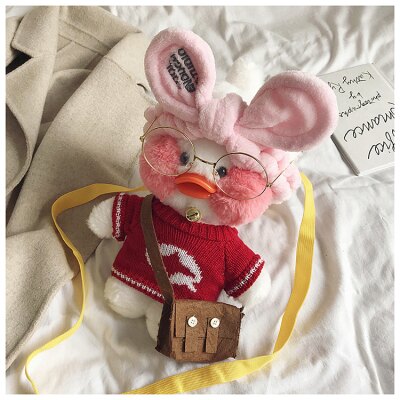 玻尿酸鴨包 毛絨包包女包新品可愛玻尿酸鴨卡通包網紅玩偶醜萌單肩斜挎包『TZ1629』