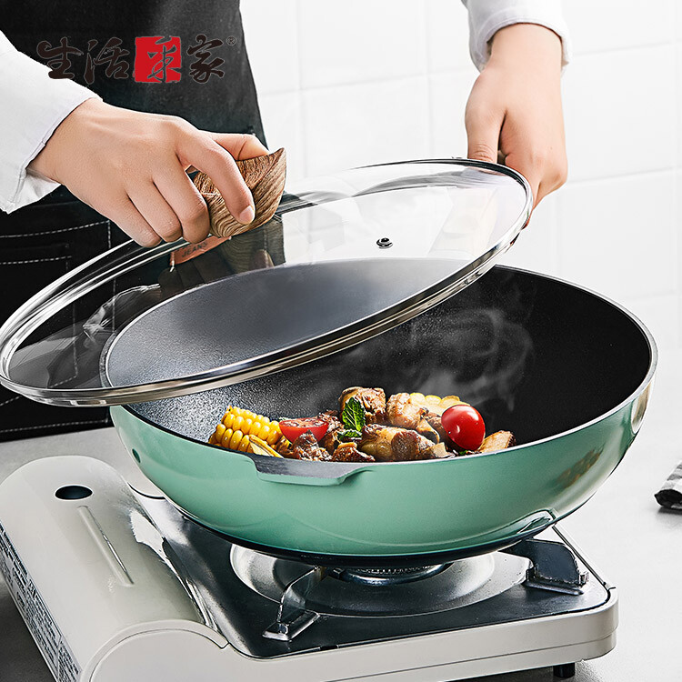 商品大標 深型設計不怕大份量 新型雙色設計撞色鍋身 岩紋不沾不易沾黏焦糊 鍋身高精密壓鑄超耐用 可用電磁爐瓦斯爐等 商品說明 健康美好的一天~就從生活采家不沾系列料理鍋具開始 做飯...很難嗎生活采家