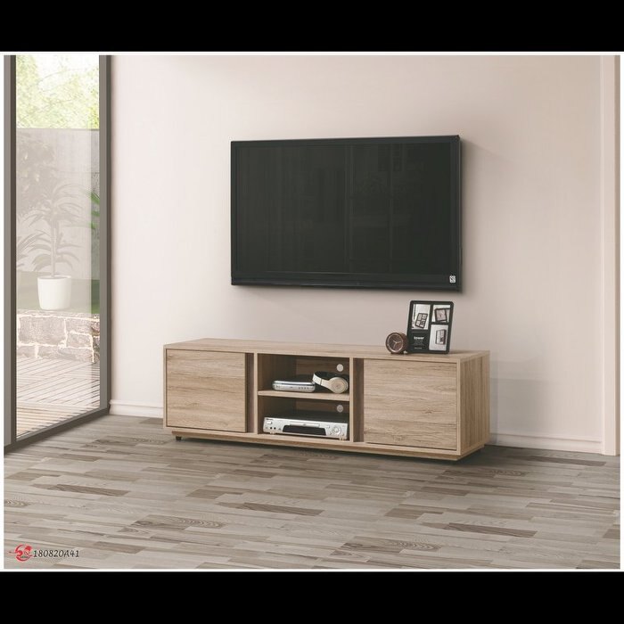 【石川家居】EF-263-5 詠佳莫蘭5尺電視櫃_橡木色 (不含其他商品) 台北到高雄滿三千搭配車趟免運費