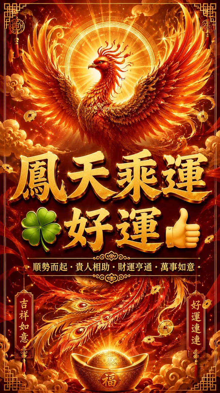 🍀鳳天乘運好運👍