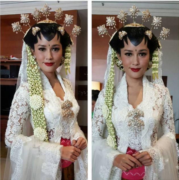 Vicky Shu 8 Artis Ini Menikah Dengan Busana Putih Adat Jawa Brilio Net Line Today