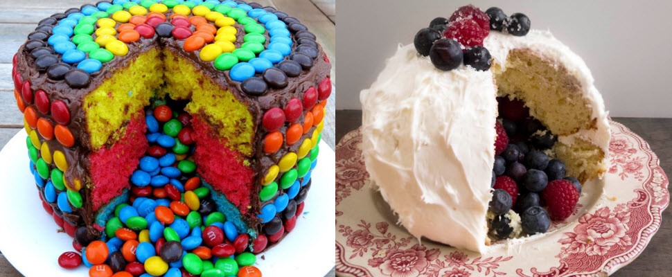 夢幻蛋糕讓女孩們尖叫，一切開就有驚喜～