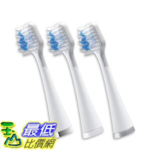 [7美國直購] 牙刷頭 Waterpik Triple Sonic Complete Care Replacement Brush Heads, White, STRB-3WW, 3 Count