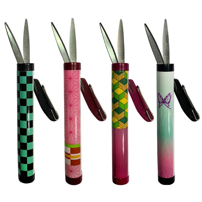 【日本正版】鬼滅之刃 攜帶型剪刀 隨身剪 不鏽鋼剪刀 安全剪刀 竈門炭治郎 竈門禰豆子 富岡義勇 胡蝶忍