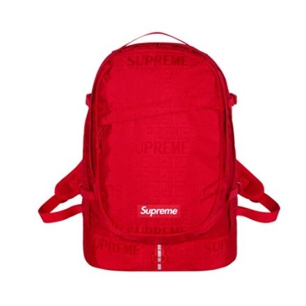 v［TellCathy 7 ］SUPREME 46TH Backpack 後背包 綠色 可調式肩帶 滿版 潮流 白字 紅標 SS19B6