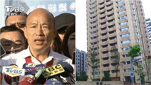 國民黨總統參選人、高雄市長韓國瑜日前遭爆料曾購買台北南港7200萬豪宅。圖／TVBS資料照