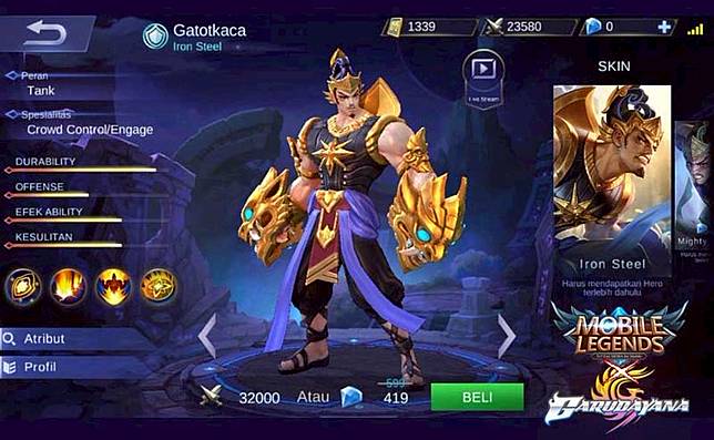 Hero Gatotkaca Mobile Legends Sudah Bisa Kamu Beli dan Mainkan!