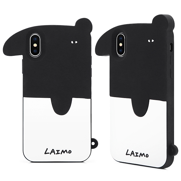 King*Shop~台灣GARMME卡通馬來貘iPhoneX 硅膠手機殼蘋果8P全包軟防摔保護套