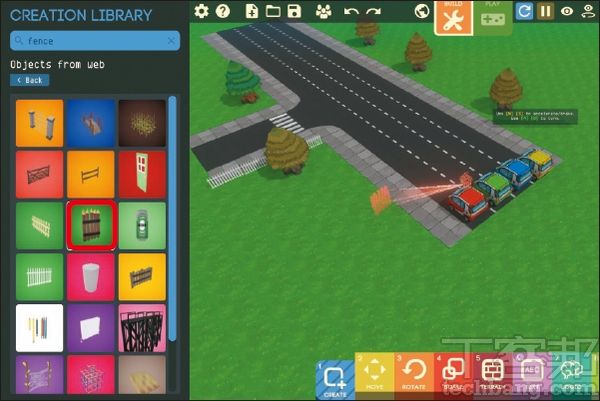 6.點選需要加入的物體，即可直接放入遊戲地圖中的適當位置。