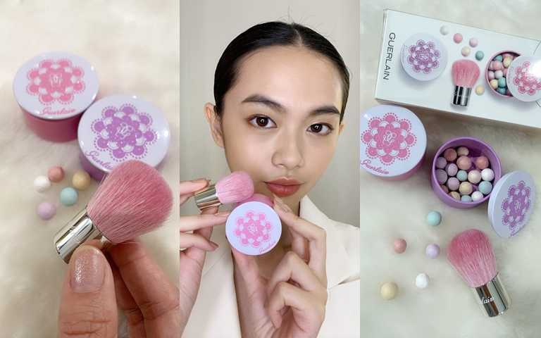 HOT幻彩流星蜜粉球迷你隨身組／1,962元 內含幻彩流星蜜粉球隨身迷你版*2+幻彩流星蜜粉刷隨身迷你版。(圖／吳雅鈴攝影)
